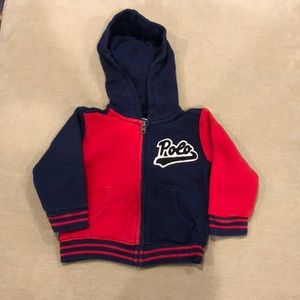 Polo zip up hooded jacket